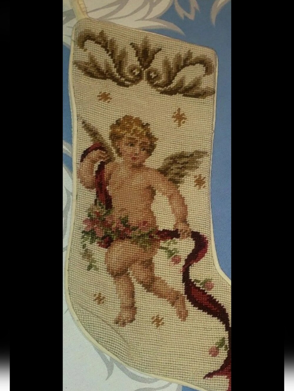 Imperial Elegance Embroidered Angel Christmas